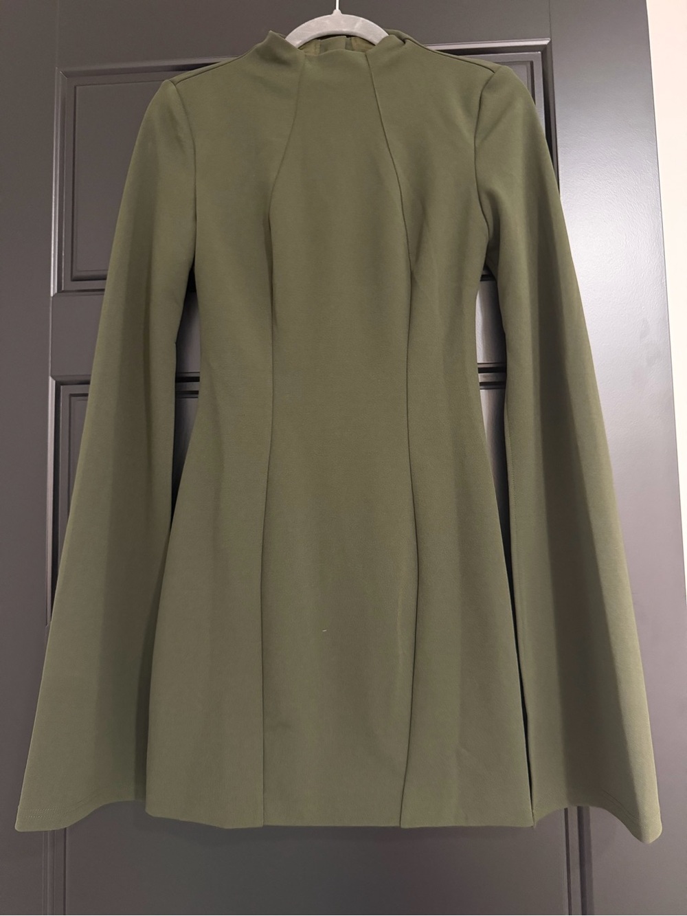 NWT Mossman Sense of Mystery Khaki Cape Mini Dress Size 8